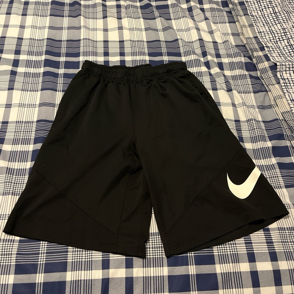 Kids Nike Black Dri-FIT Athletic Shorts